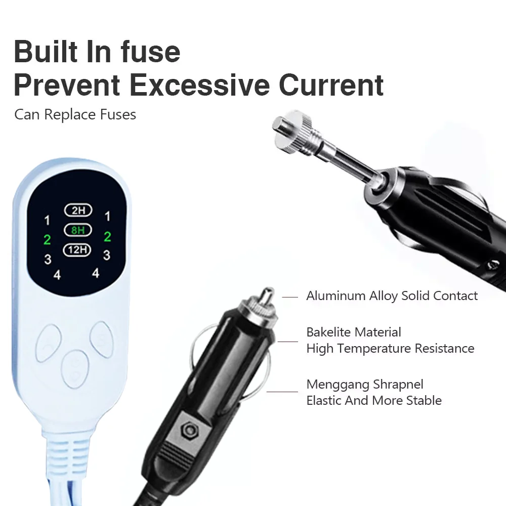 

12V Car Electric Heating Blanket For Camping Trucks Off-Road Vehicles Heating Pads For Caravan Camper Van SUVs Trucks Accessory