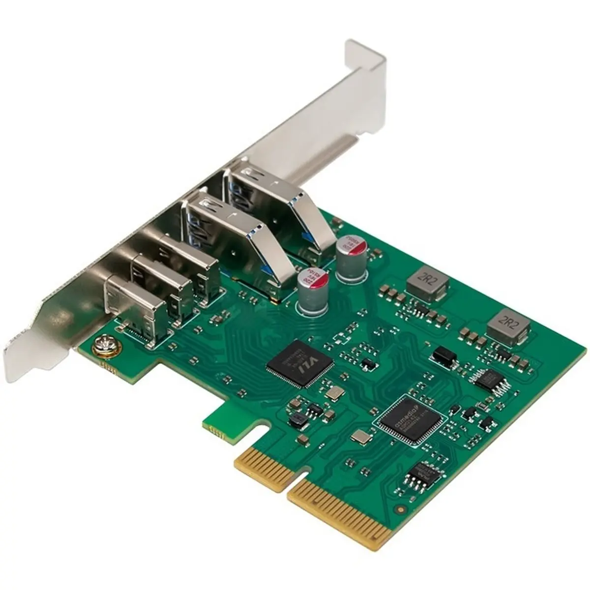 PCIe X4 ASM3142+VL820 USB3.2 10Gbps Expansion Card PCI-E to 2 Port USB3.2 TYPE-A 3 Port USB3.2 TYPE-C Riser Card USB HUB