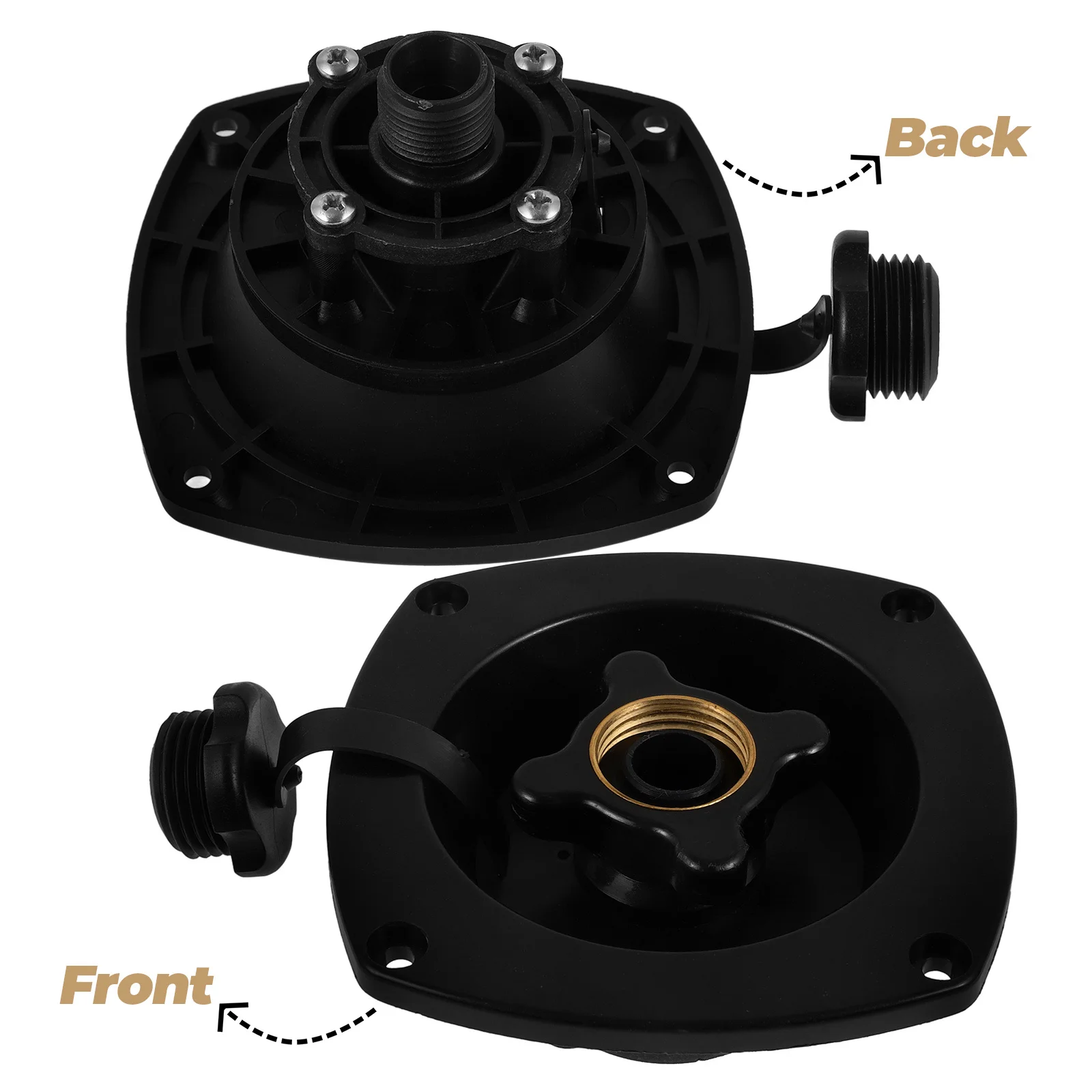 

Rv Water Inlet Replacement PP Material Rotating Cover Water Fill Inlet for Camper Motorhome Trailer Check Valve