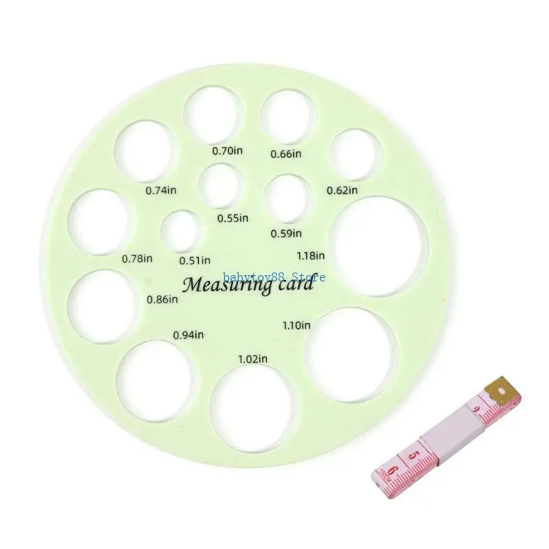 

Y4UD Измерительная карта для измерения размера сосков, инструмент для определения размера фланца молокоотсоса для измерения