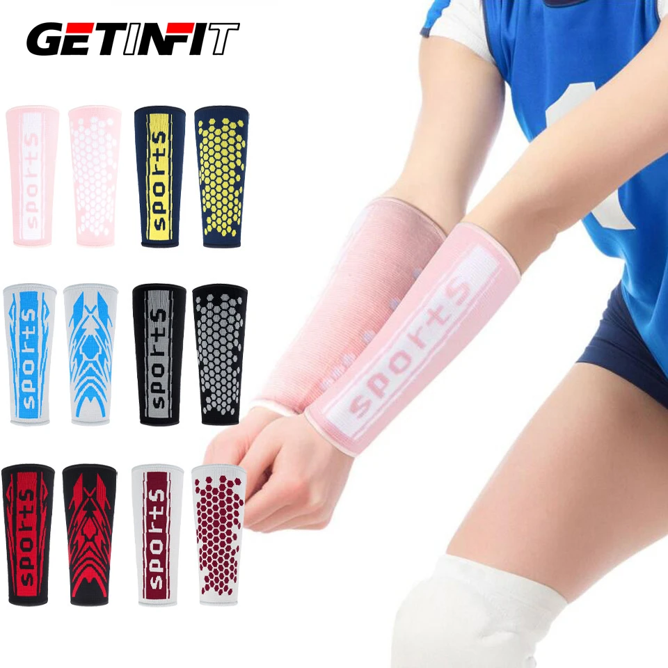 1Pcs Wrist Support Sport Arm Guard Volleyball Polyester Material Wristbands Protector Sleeve Hand Band Sweat Brace Wrap Armguard