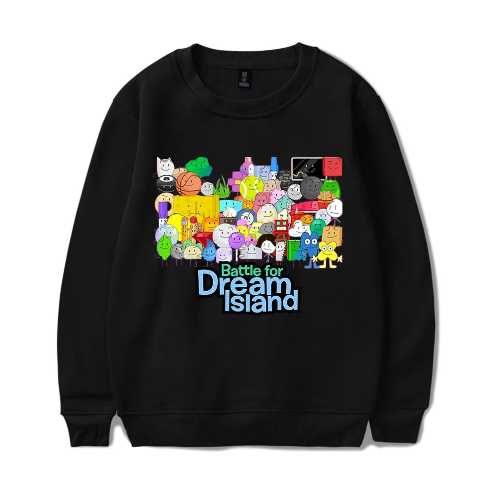 Jacknjellify BFDI Battle For Dream Island Sudadera con capucha cuello redondo Cosplay mujeres hombres ropa de calle moda HipHop sudaderas de manga larga