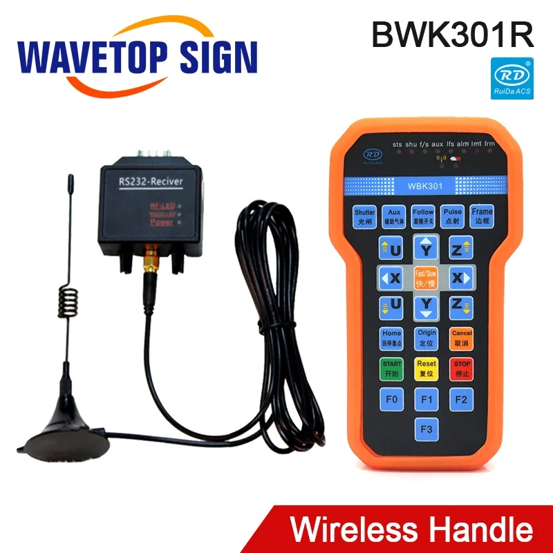 WaveTopSign Ruida BWK301R Wireless Operating Handle for RDC644X Series Laser Controller RDC6442S RDC6442G RDC6445G