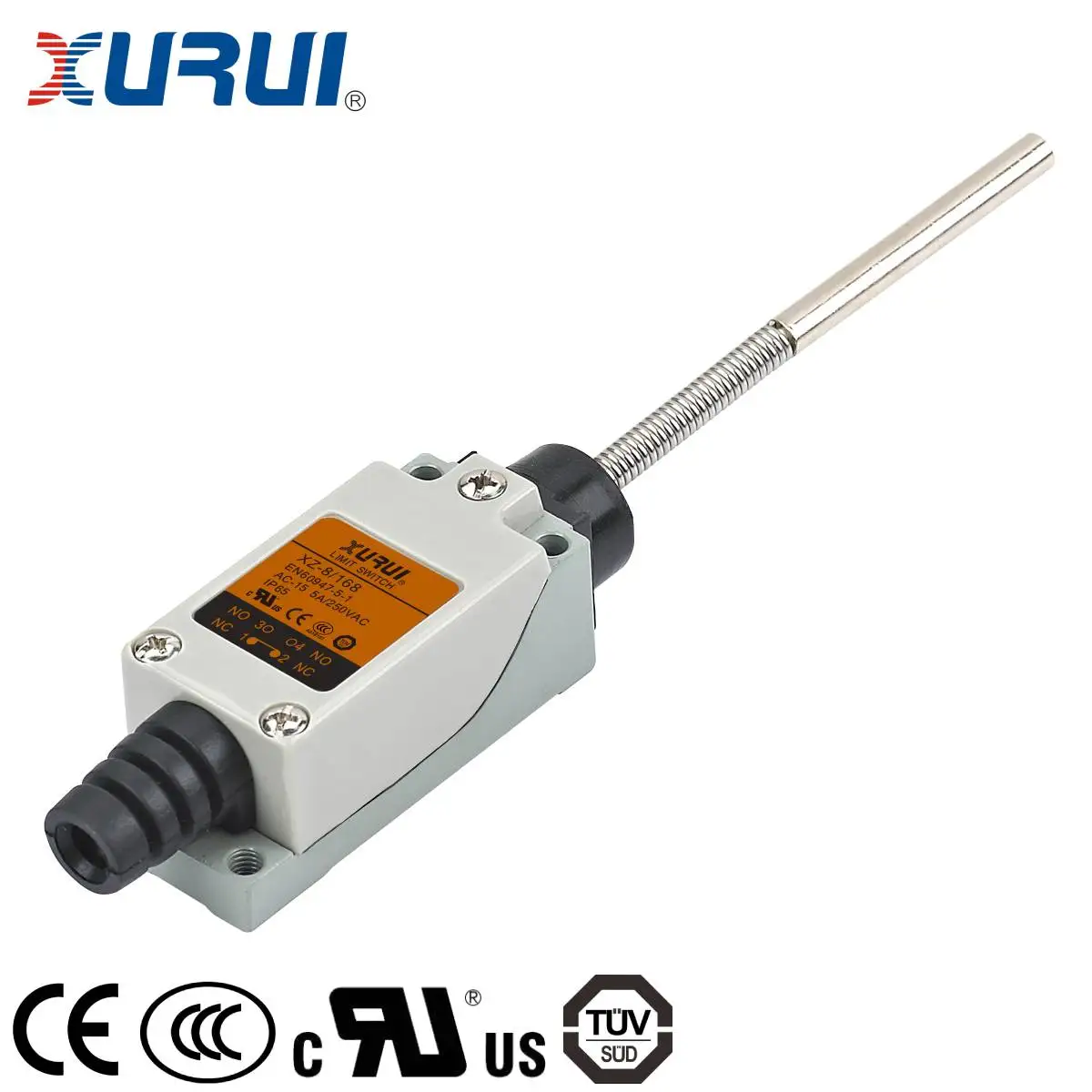 1 interruptor de limite xurui, xz8/168,5a/250vac, alavanca resistente a óleo, caixa durável, eletrônico para cnc e máquinas automatizadas