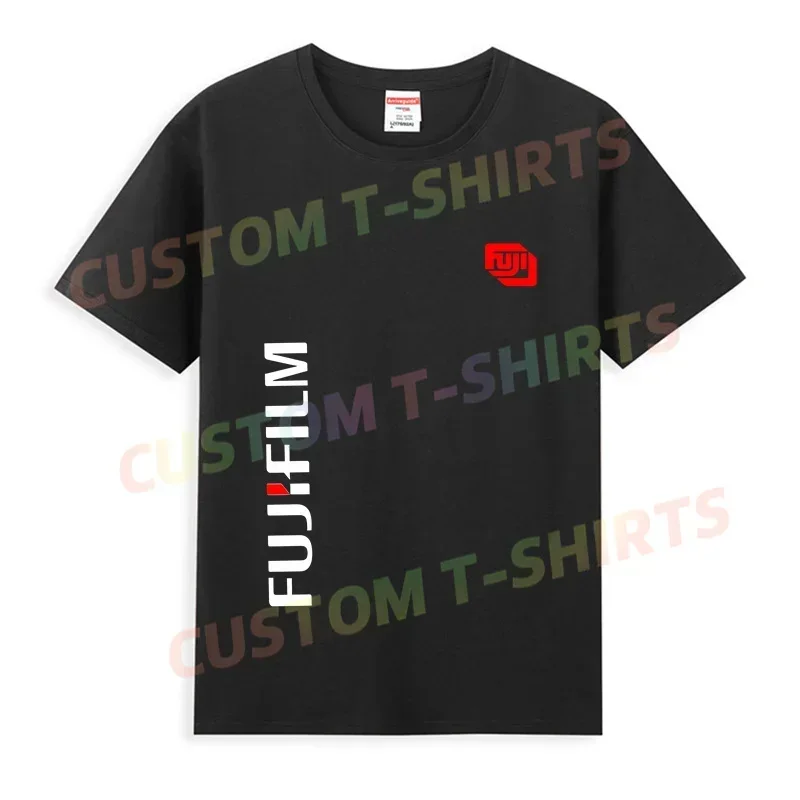 

Men T Shirt Casual New Fujifilm Camera Series Logo T-shirt Graphic Oversized Comfortable Streetwear S-3XL Cool Tee