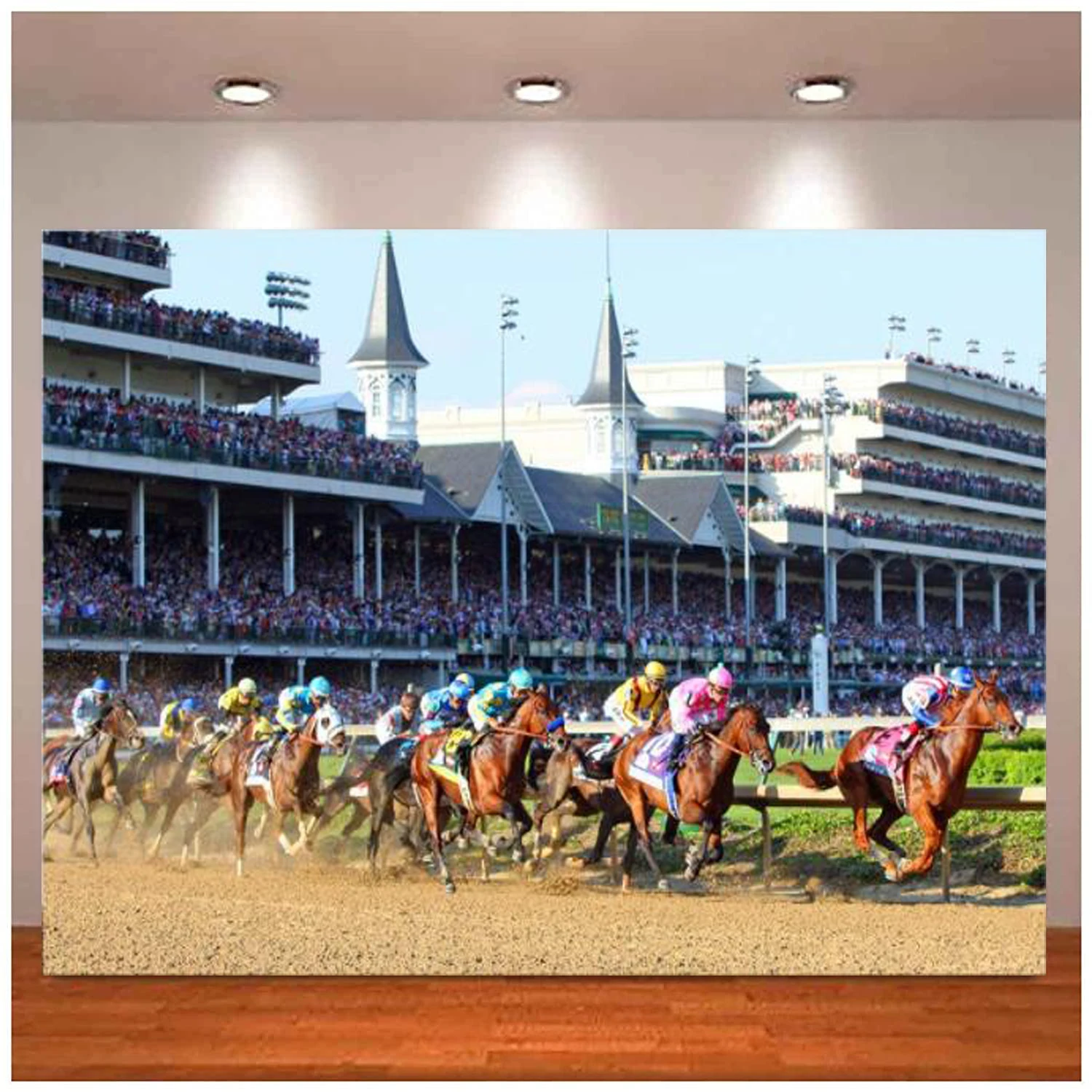 

Horse Racing Backdrop For Derby Party Horse Track Photography Backdrop For Kentucky Derby Background Props Photo Studio Props