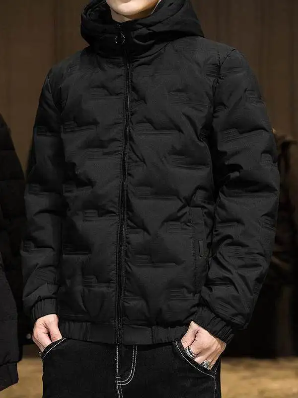 

Мужская легкая зимняя одежда из хлопка и пуха, повседневная, теплая, для молодых мужчин, модный бренд, новинка 2023 года, Thiened Butterfl...