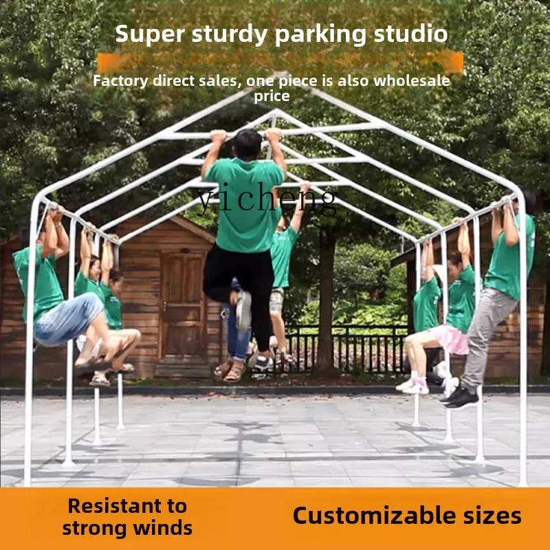 

HW15 parking shed family car awning outdoor mobile garage sun protection roof tent