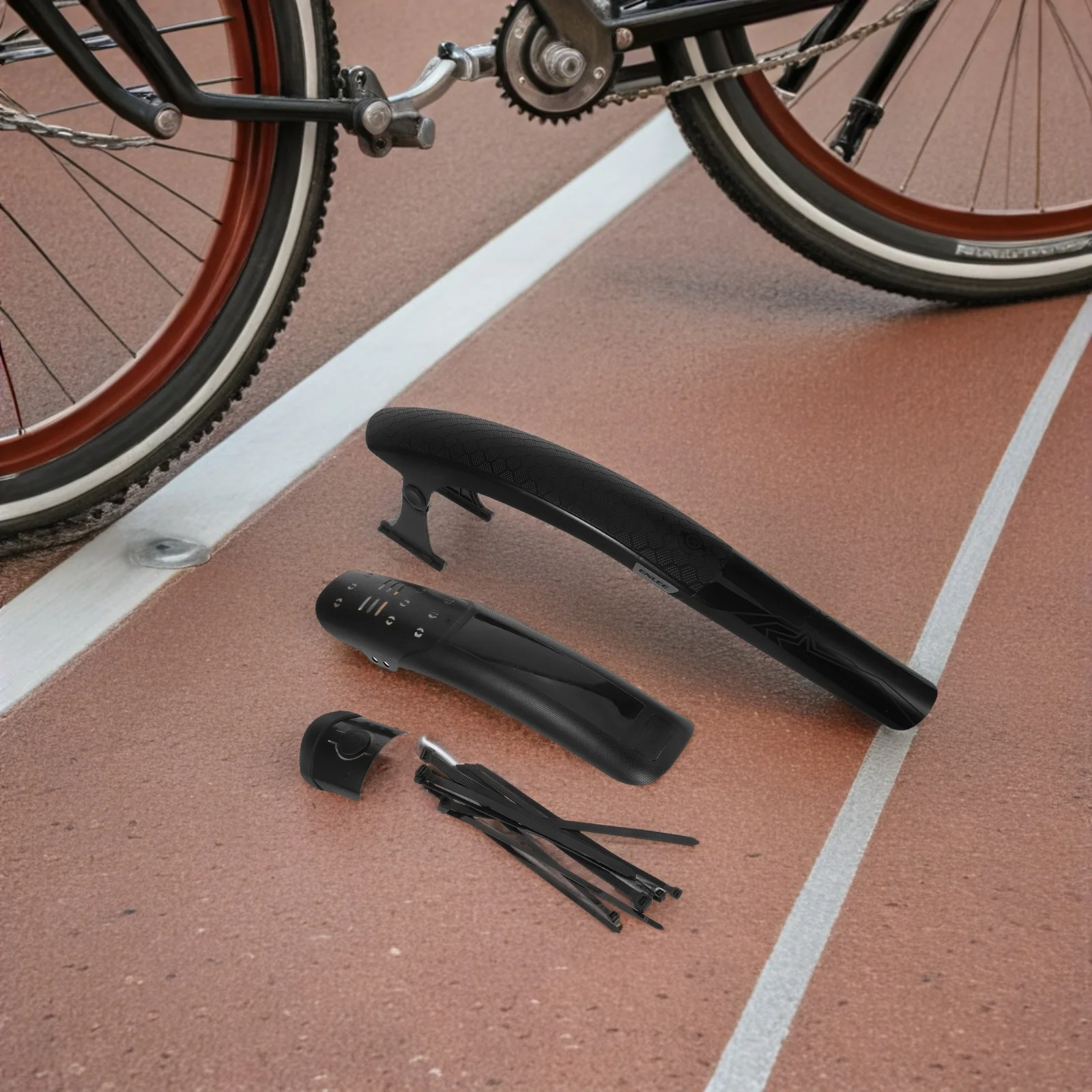 

1 Set Mountain Bike Mudguard Quick Release Extended Wide Coverage Universal Fit Ebike Gravel Splash Guard Rear Front Water Mud