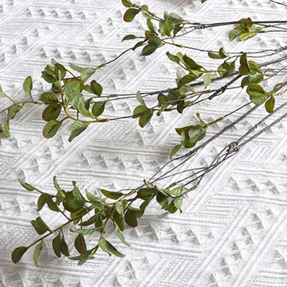 

3Pcs Simulation Leaf Branch Artificial Fall Leaves Stem Thanksgiving Day Home Vase Decor DIY Floral Arrangement Craft