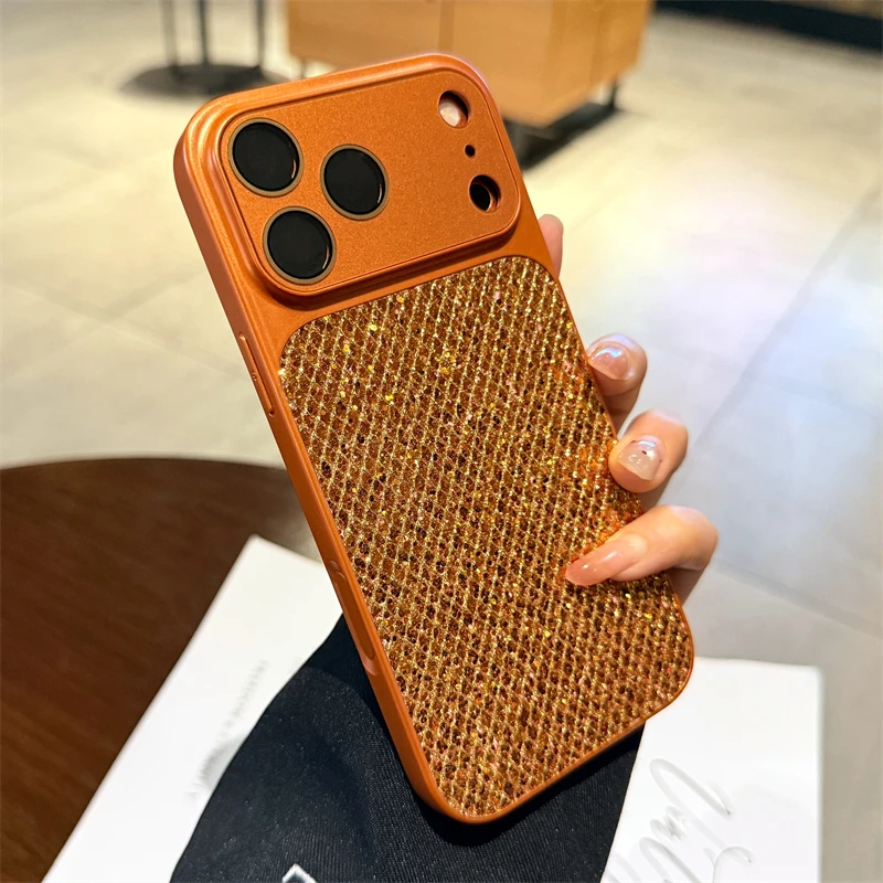 Luxuriöse Glitzer-Bling-Diamant-Pailletten-Hülle für iPhone 17 16 15 14 13 12 11 Pro Max 16Plus mit Kameraschutz und stoßfester Abdeckung