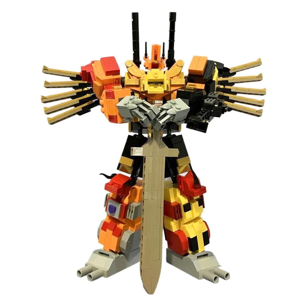 

Gobricks MOC Transformersed Predaking Building Blocks Model Transformed Autobot Predakings Bricks Toys Kids DIY Birthday Gifts