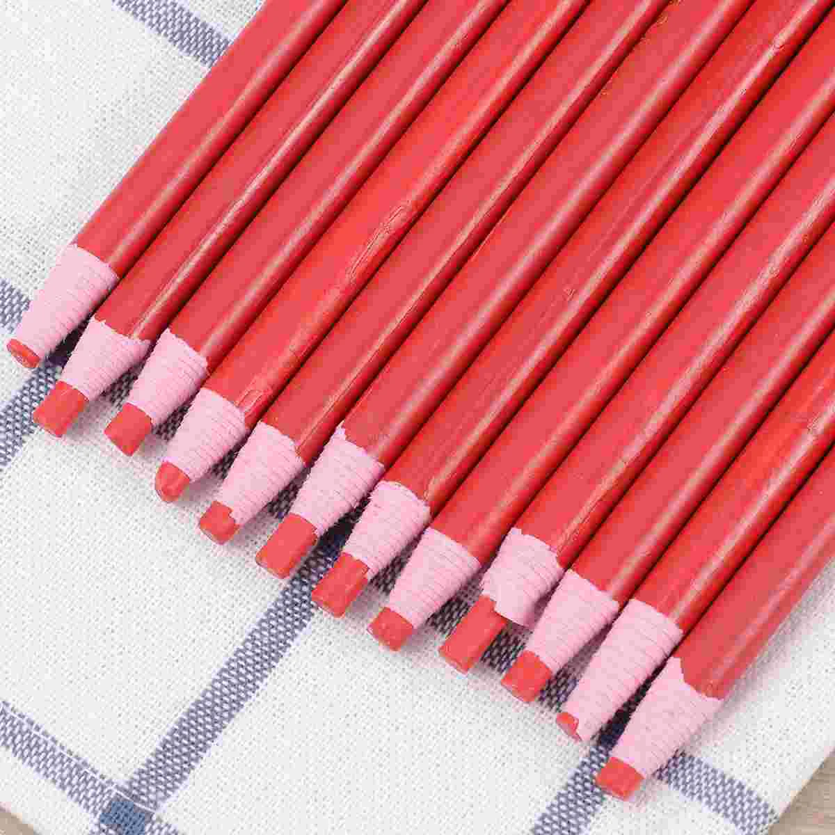 

12 PCS Ceramic Tile Erasable Colored Pencils China Marker Peel Peel-Off Grease