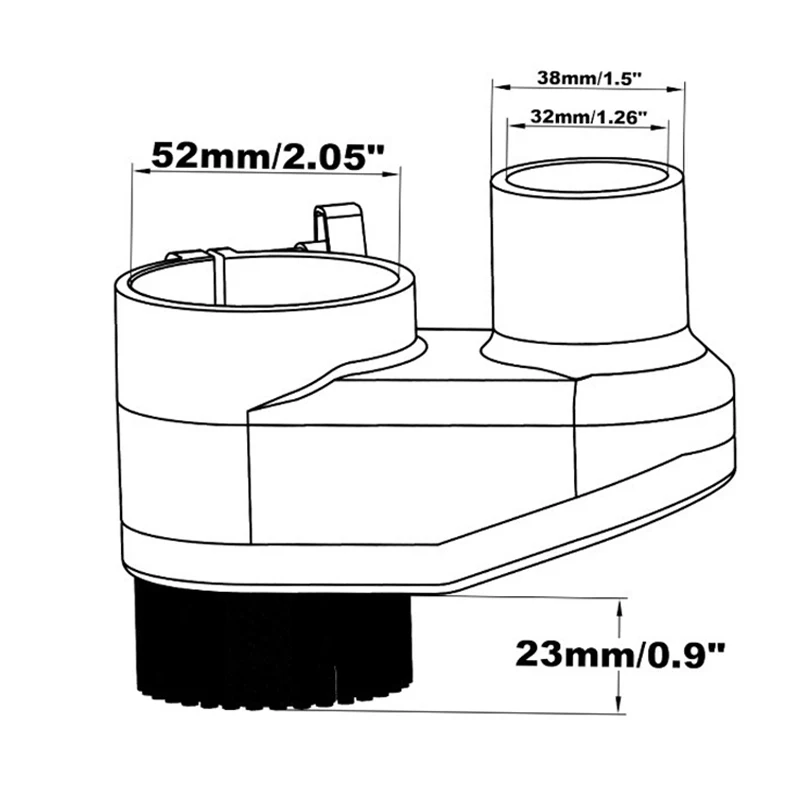 CNC Dust Shoe Spindle Brush 52mm Upgraded Dust Shoe for CNC Engraving Machine 3018/3020 Series Milling Machine.