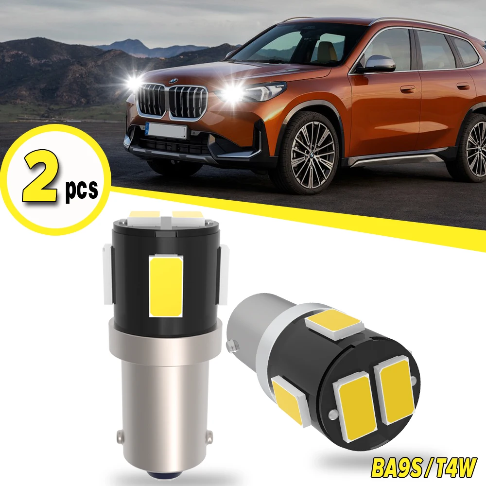 2PCS Super Bright Ba9s T4W 3893 Cree Chip LED Car Parking Lights Source Canbus Error Free Auto Dome Lamps Wedge Tail Side Bulbs