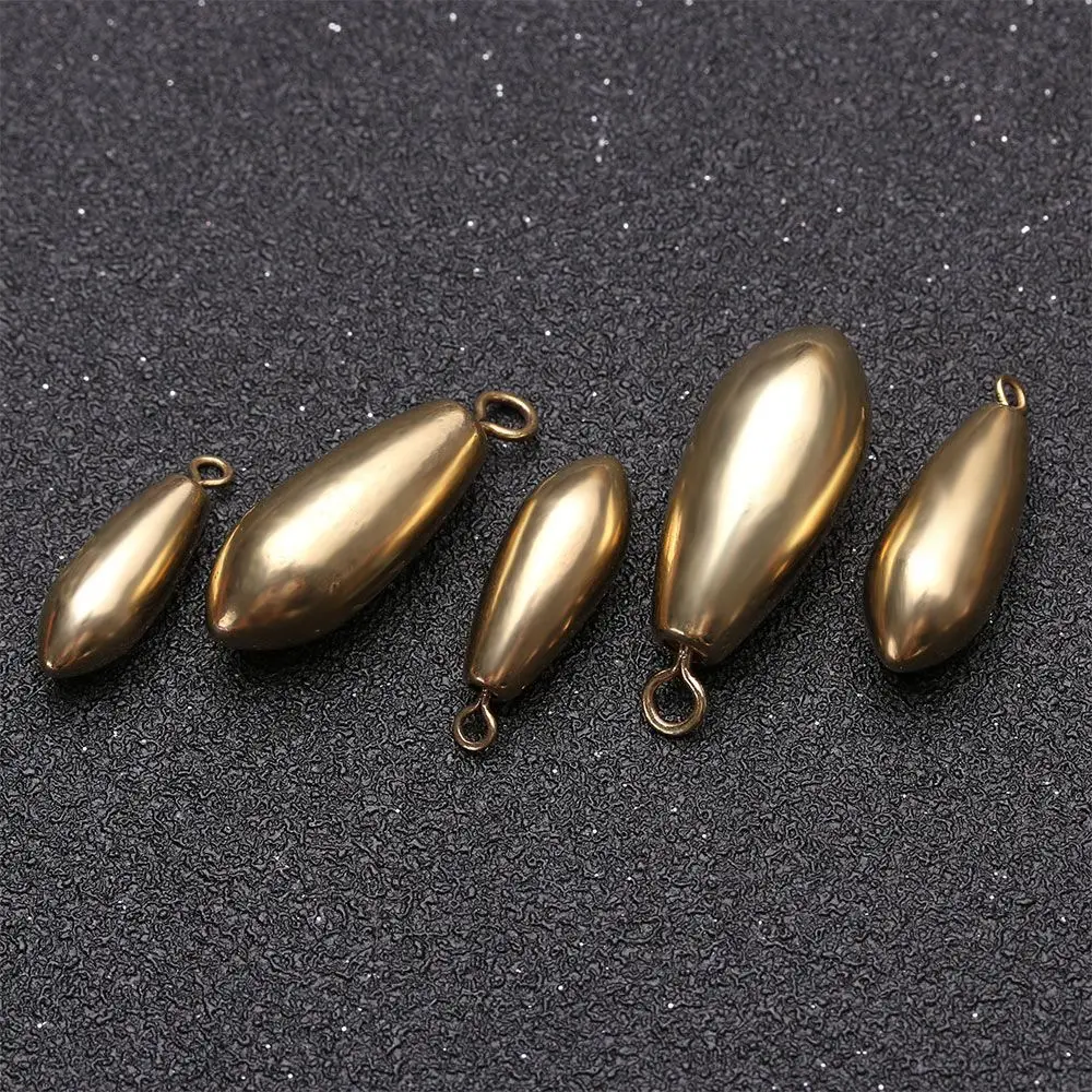 5pcs High Quality Weights Line Sinkers Hook Connector Sinker Brass Fishing Lead fall