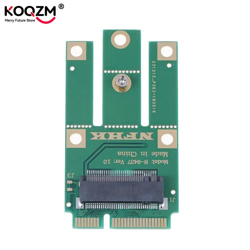 A+E Key A Key M.2 NGFF Wireless Module To MINI PCIE Adapter For Wifi Bluetooth Wireless Card