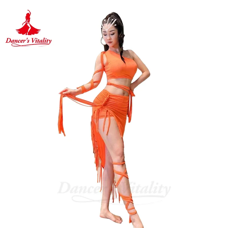 

Belly Dance Costume Set for Women Customsized Top+hip Skirt 2pcs Adult Children Oriental Belly Dancing Practice Clothes Outfit