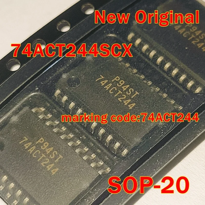 1pcs to 100pcs 74ACT244SCX  SOP-20 New Original marking code:74ACT244 Octal Buffer/Line Driver with 3-STATE Outputs