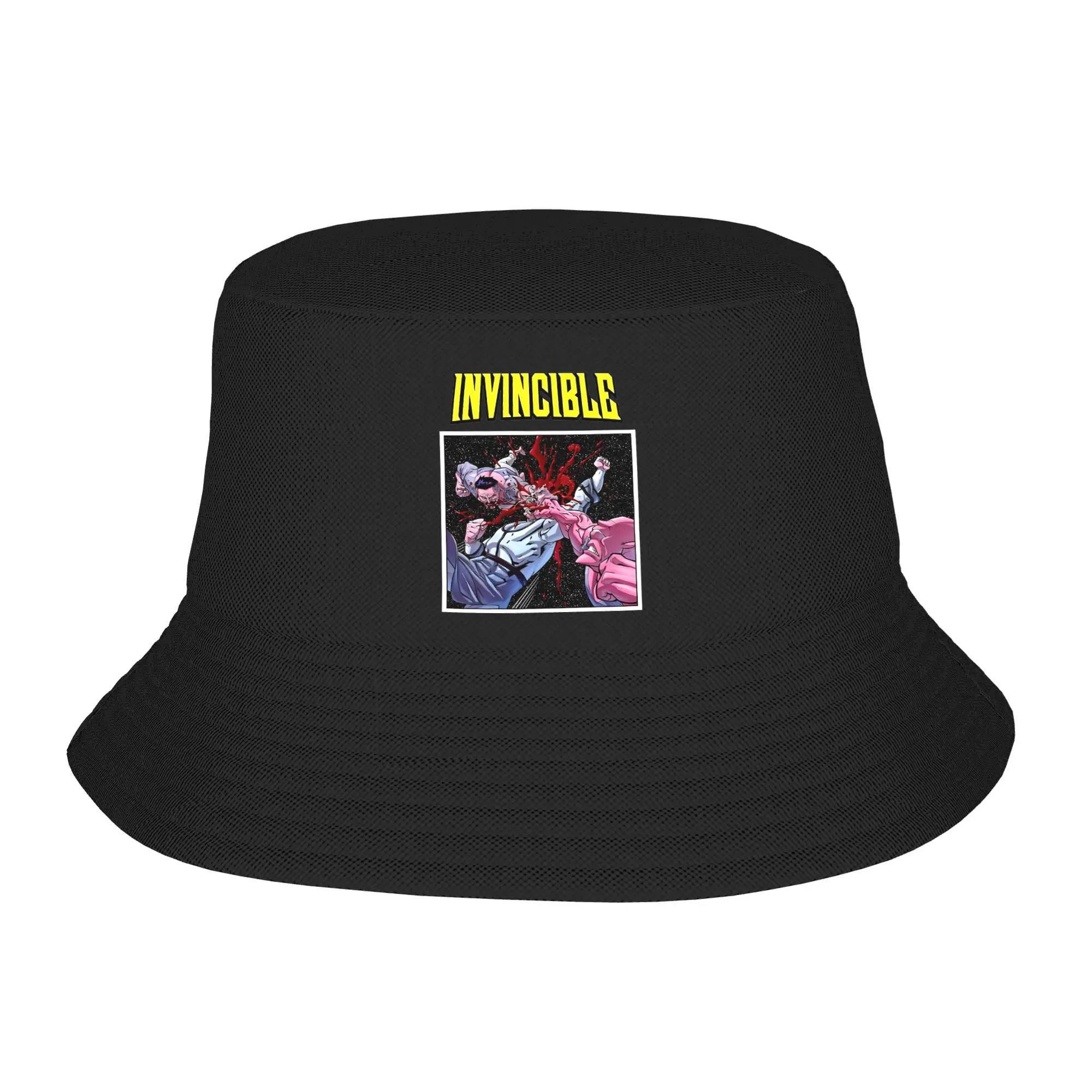 Invincible Allen The Alien And Omni Man Bucket Hat Women Fishing Fisherman Hats Summer Beach Vacation Getaway Headwear Bob