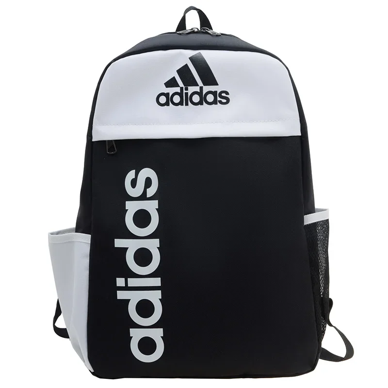 Adidas Originals Classic Large-capacity Polyester Jersey Outdoor Sports Zipper Closure School Bag Backpack Backpack Unisex