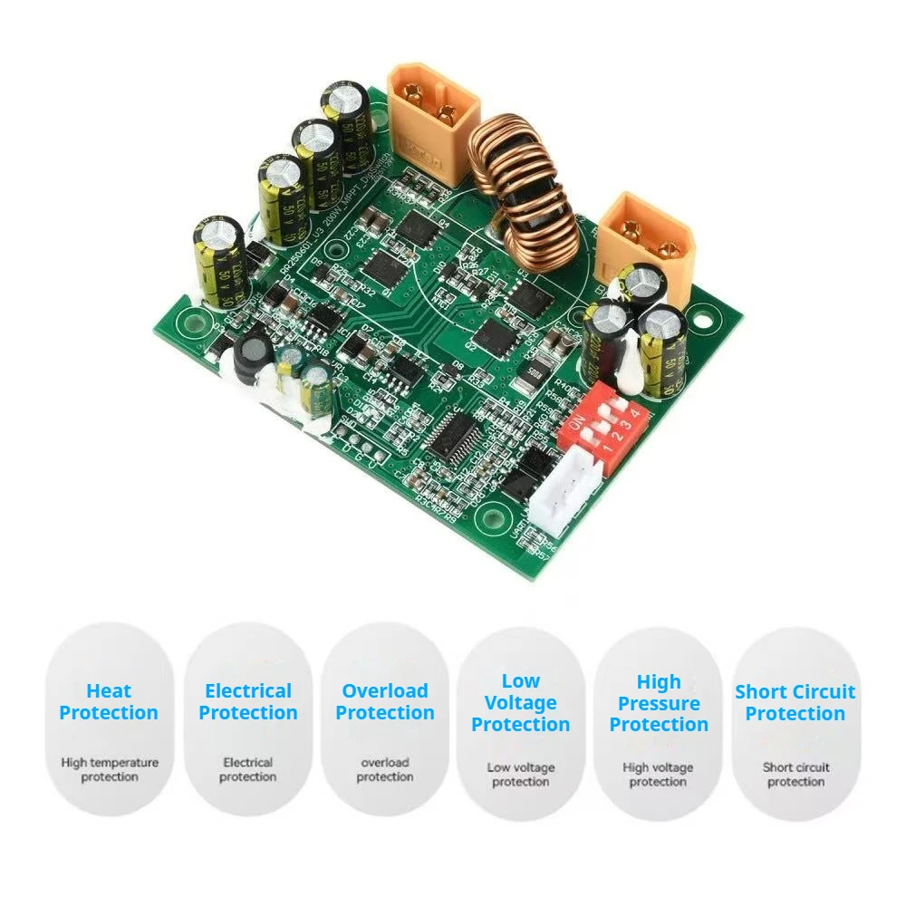 100W Mppt Intelligent Solar Controller 12V 24V Energy Storage Power Supply, Dip Code Switching, Voltage String Number