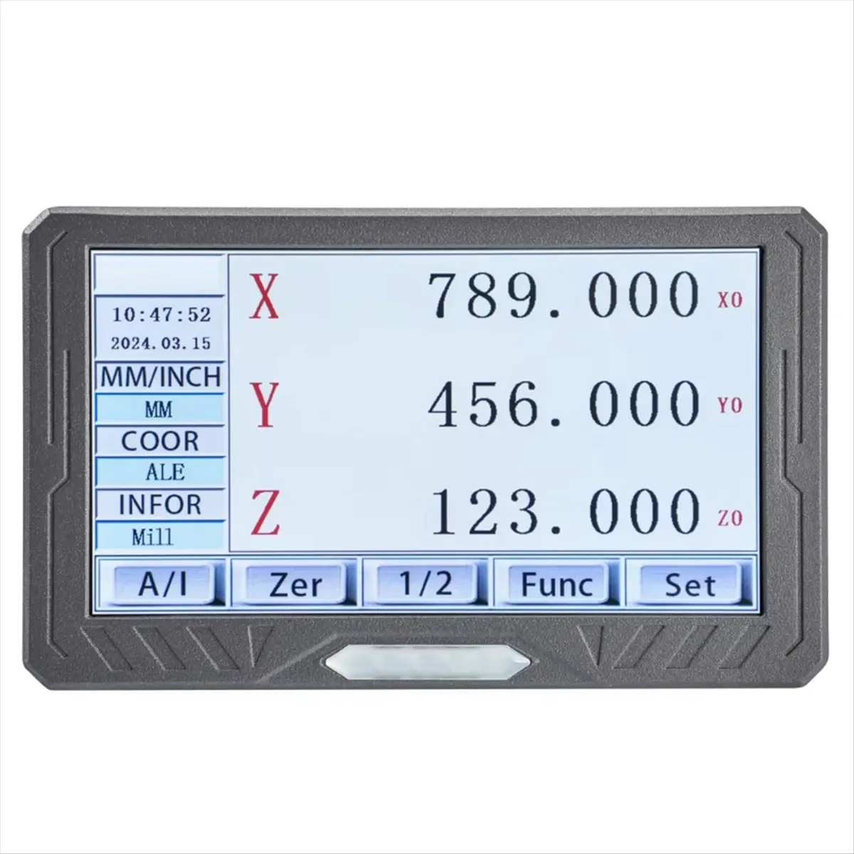 DT1178 Mon.SDS200S LCD Full Touch Screen Digital Readout DRO Metal Cover Linear Scale Display Counter for Milling Lathe EU PLUG