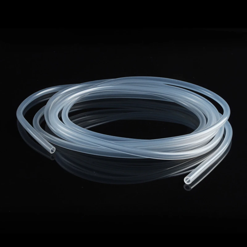 Silicon Aquarium Oxygen Pump Mangueira, Air Bubble Pedra, Fish Tank, Pond Pump Tube, Material do Produto Comestível, 4x6mm, 1m, 3m, 5m, 10m