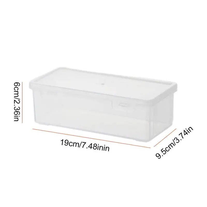Plastic Transparent Pencil Case Stationery Box Large Capacity Stackable Design Sketch Art Student Simple Pencil Box for School