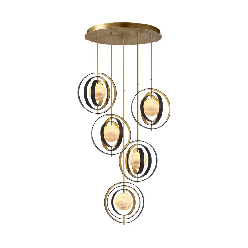 Modern LED ceiling chandelier for dining room, lucite lustre, hardware plating, suitable for living room Home interior lighting