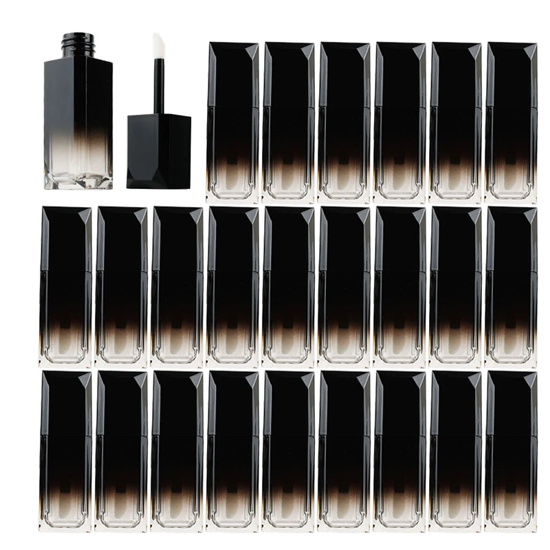 

10/20/30pcs 5ML Empty Lip Gloss Tubes Portable Black Gradient DIY Liquid Lipstick Lipgloss Tube Cosmetic Packaging Containers