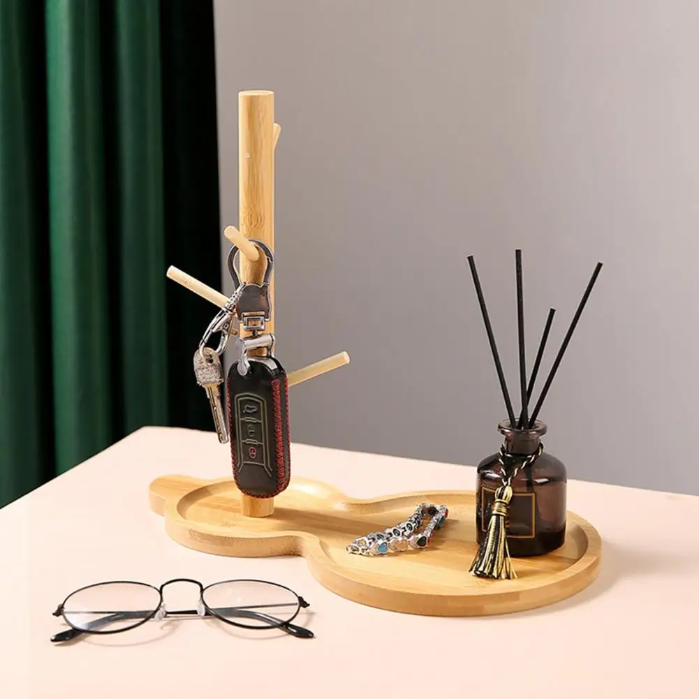 

Подставка для ключей, деревянный держатель для ювелирных изделий, элегантный Настольный органайзер, прочная демонстрационная полка