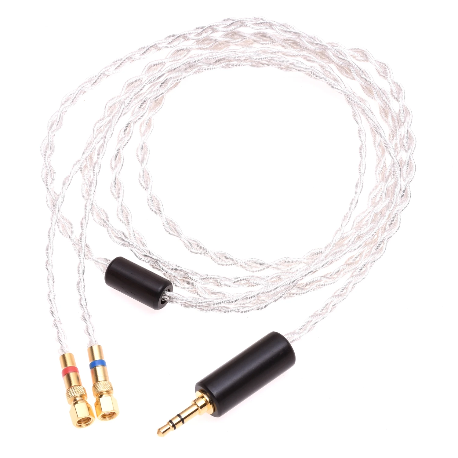 Hifiman用シルバーメッキヘッドホンアップケーブル,4コア,6n,occ,he 5,6,he 300,400,he560,500