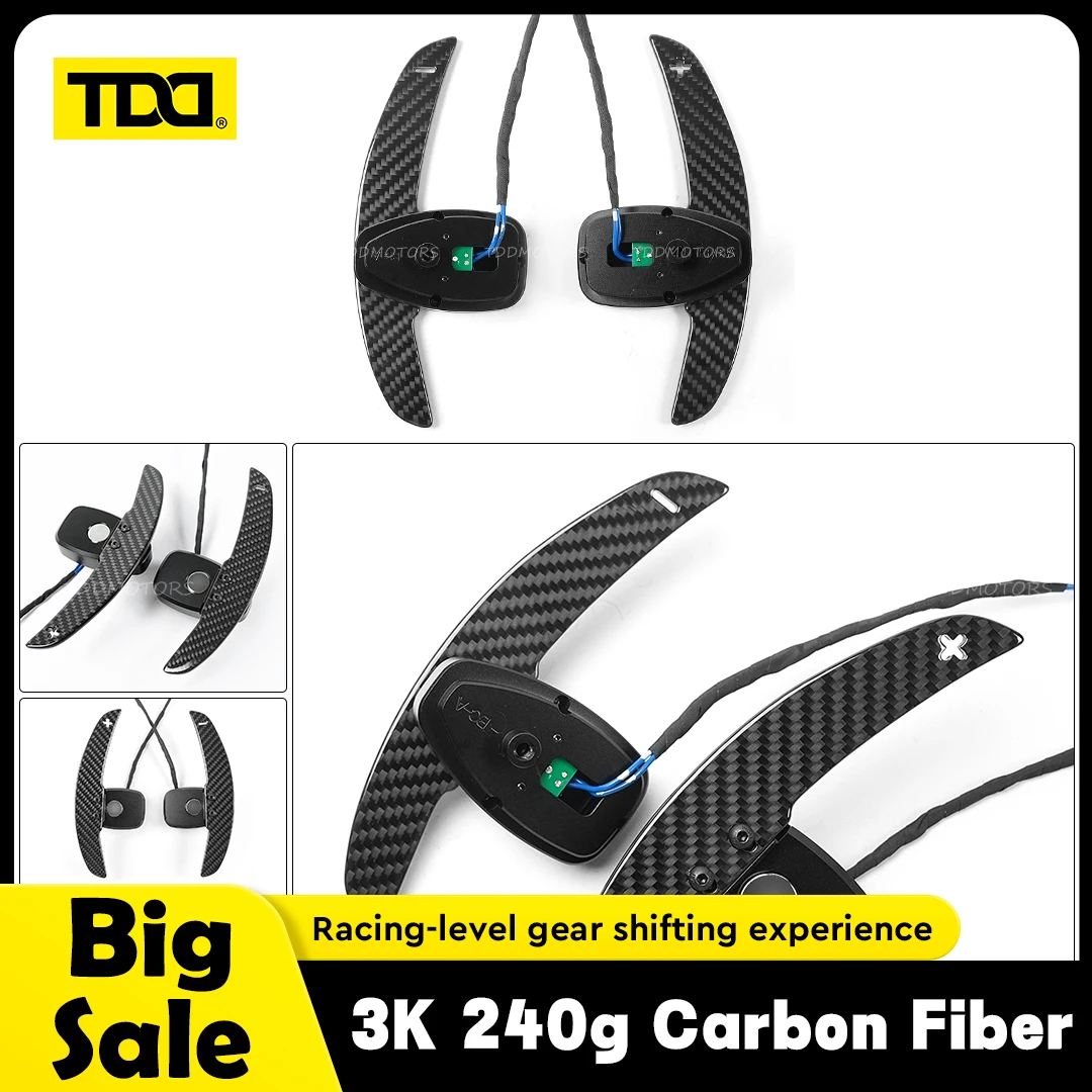 

TDD Carbon Fiber Magnetic Paddle Shifters For Mercedes-Benz Class C E GLA GLK B CLA CLS W204 S204 W212 V212 S212 W463 Class C E