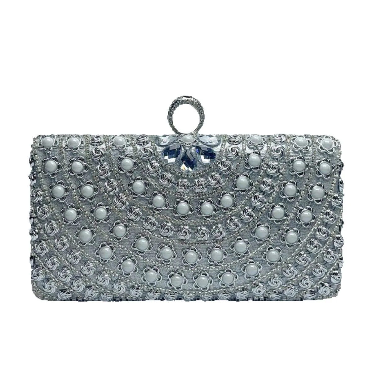 

Banquet Cheongsam Dinner Bag Premium Handbag Women's Dress Handmade Celebrity Versatile Diamond Bag Cartera De Fiestas Elegantes