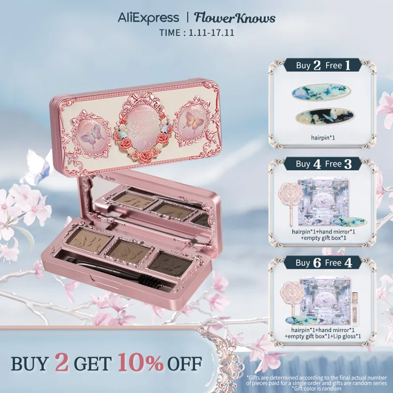 

Flower Knows Midsummer Fairytales Collection Eyebrow Palette