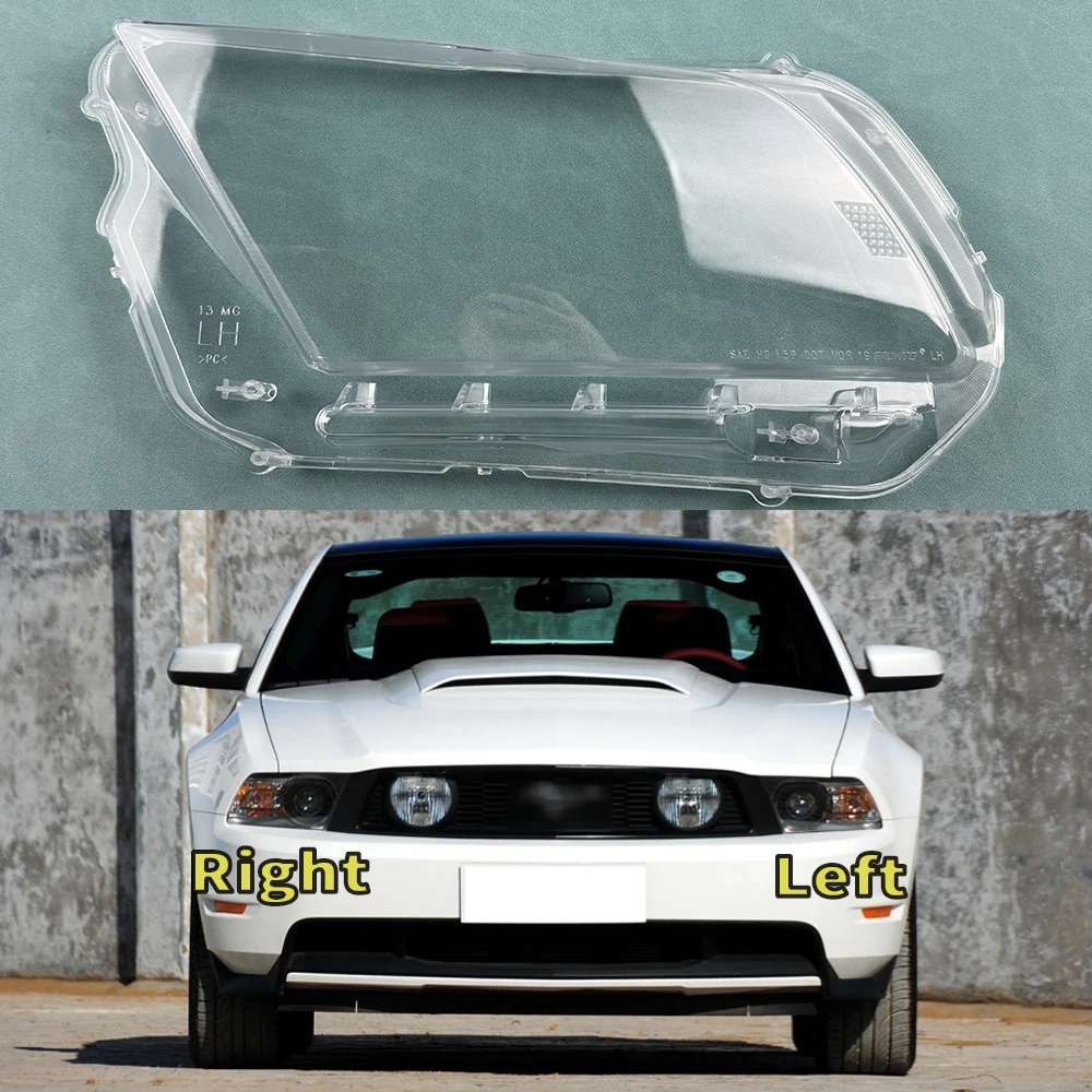 

Auto Head Lamp Light Case For Ford Mustang 2010 2011 2012 2013 Car Front Headlight Cover Lampshade Lampcover Caps Headlamp Shell