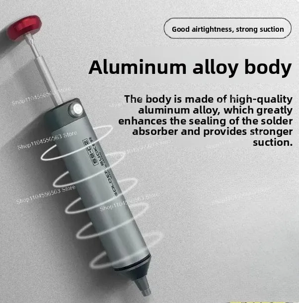 Mini Solder Suction Tool SS-02: Powerful Single-Handed Desoldering Vacuum Tin Removal Pump
