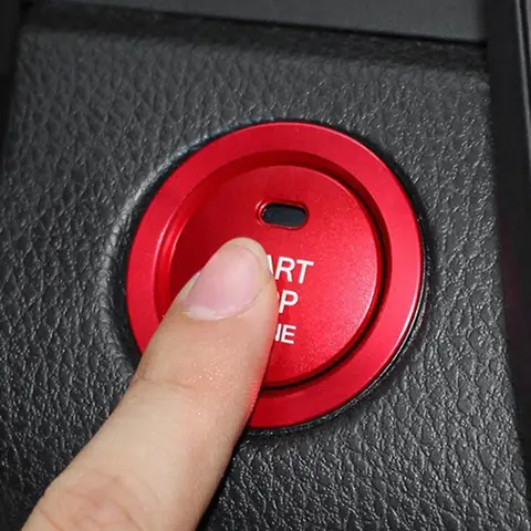 For 17-21 MG 6 5 ZS HS One Button Start Decoration Sticker Automobile Engine Start Stop Switch Button Decorative Cover Sticker 6 best sales start stop sticker - №3