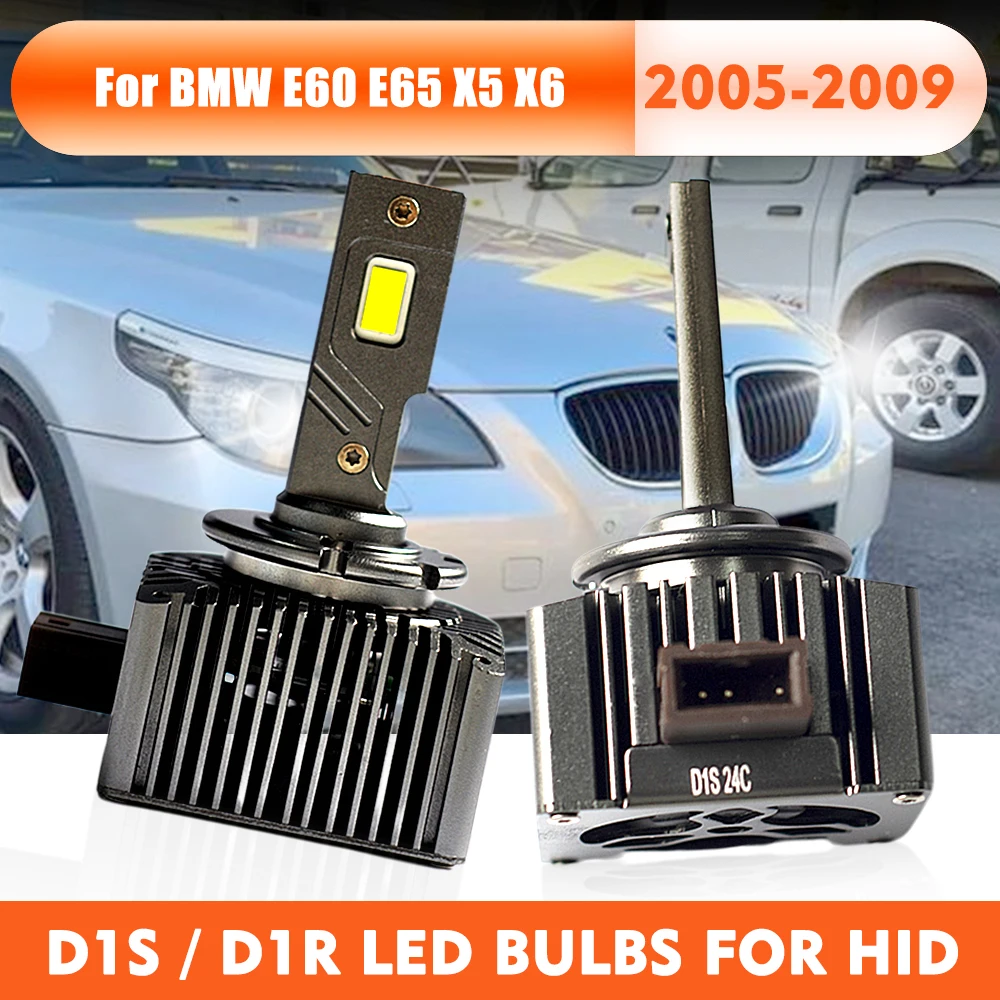 LED Headlights D1 D1R D1S Led Lights Bulbs 6000K 55W HID Xenon Conversion Lamp For 05-09 BMW E60 E65 X5 X6 63217160807