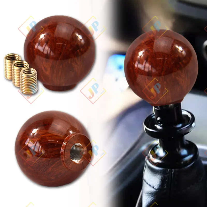 JDM Car Shift Knob Peach Wood Color Manual Transmission Automatic Shift Knob Shift Lever For Universal