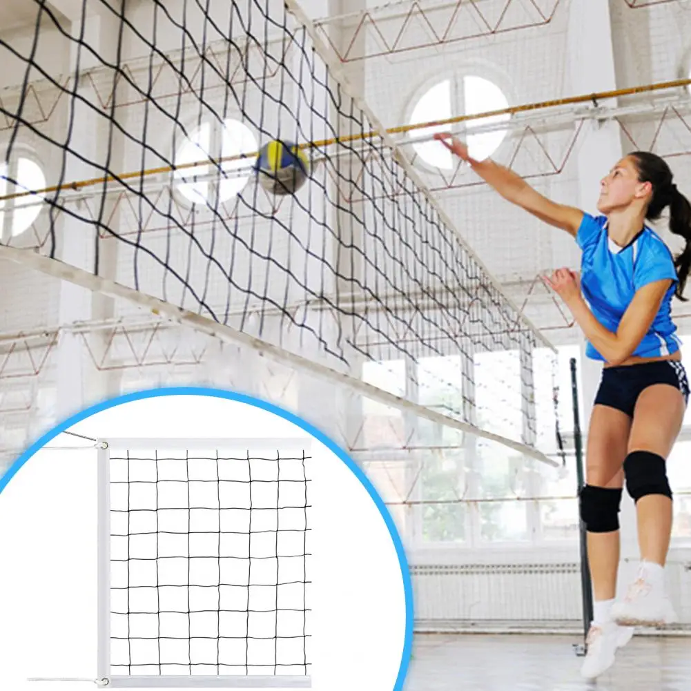 Volley Ball Net Outdoor Volleyball Net with Storage Bag Heavy Duty Professional Sports Net Wear Resistant Badminton Volleyball