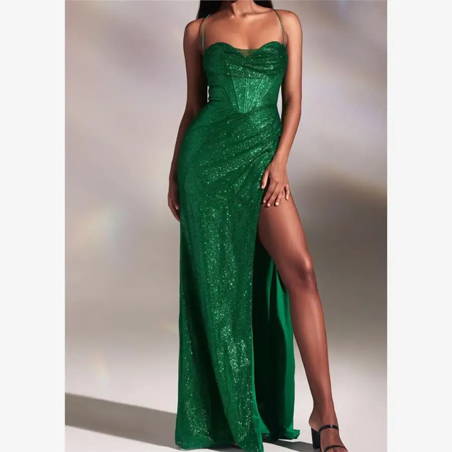 Vestido Longo Rosa com Alça, Cintura Amarrada, Camadas Duplas, Estilo Urbano, com Miçangas, Cintura Média, Modelo H, Primavera Verão Outono