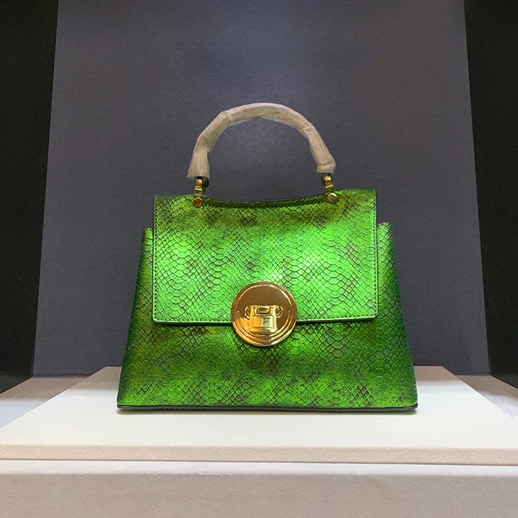 Bolsos de cuero con estampado de serpiente para mujer, bandolera de hombro de marca de diseñador de lujo, alta calidad, 2023