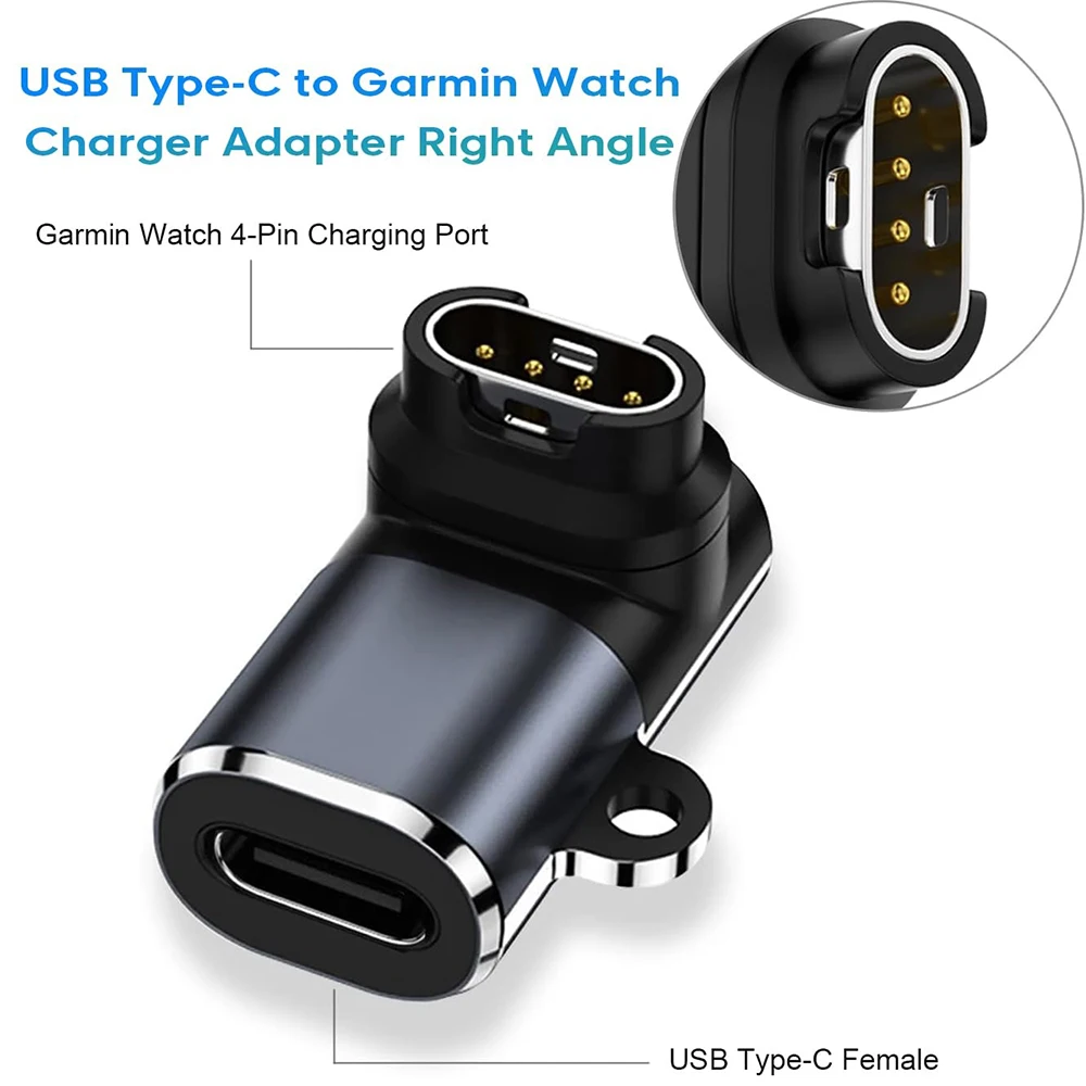 Adaptateur de chargeur de montre pour Garmin Fenix, 7, 7S, 7X, 6S, 6, 6X, 5S, 5, 5X Forerunner 955, 965, 45, 45S, 245,Venu,Instinct,Vivoactive 4s, 4, 3s