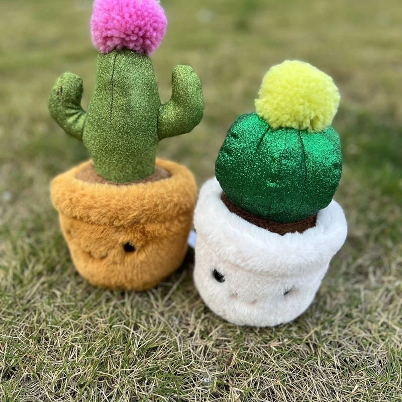 15cm 선인장 화분에 심은 식물 플러시 장난감 선인장 공 작은 장식 항목 Kawaii 인형 어린이 생일 및 크리스마스 선물