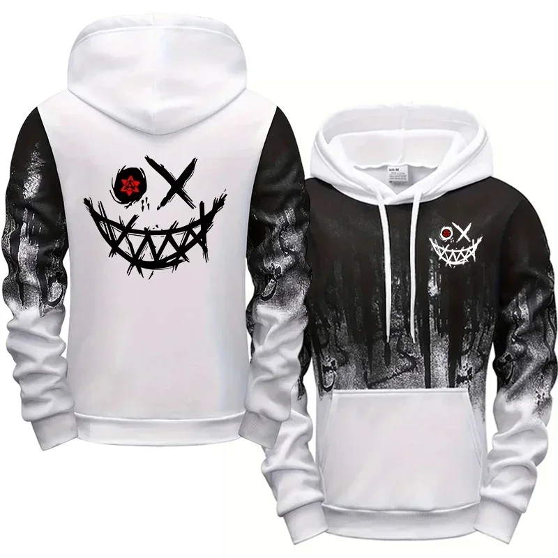 Herenhoodieset, comfortabele sporthoodie, gepersonaliseerd graffitipatroon