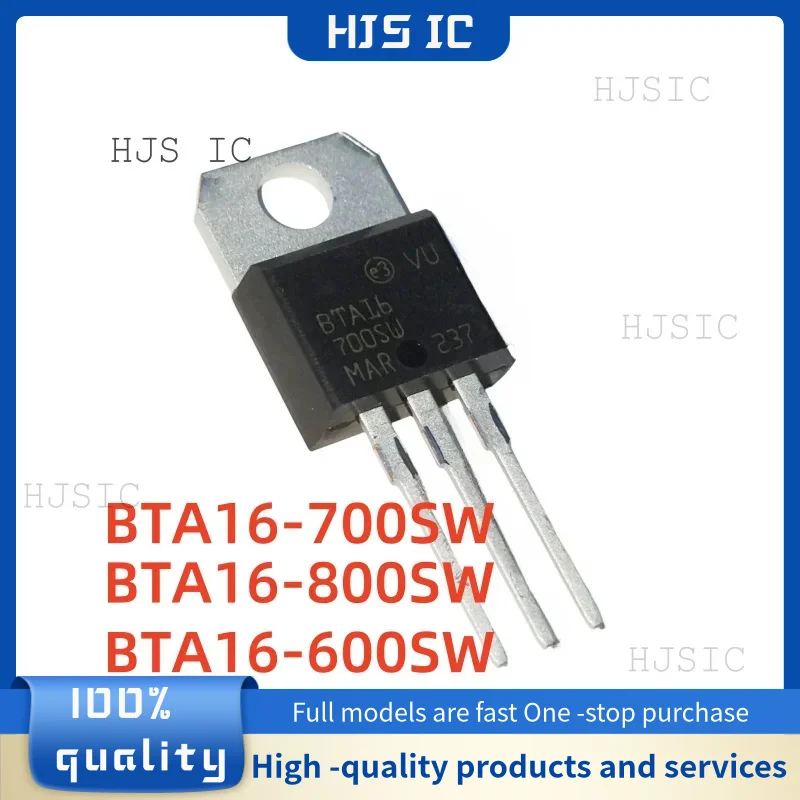 10PCS NEW BTA16 BTA16-800SW BTA16800SW BTA16-700SW BTA16700SW BTA16-600SW BTA16600SW TO-220 Controllable silicon electronics