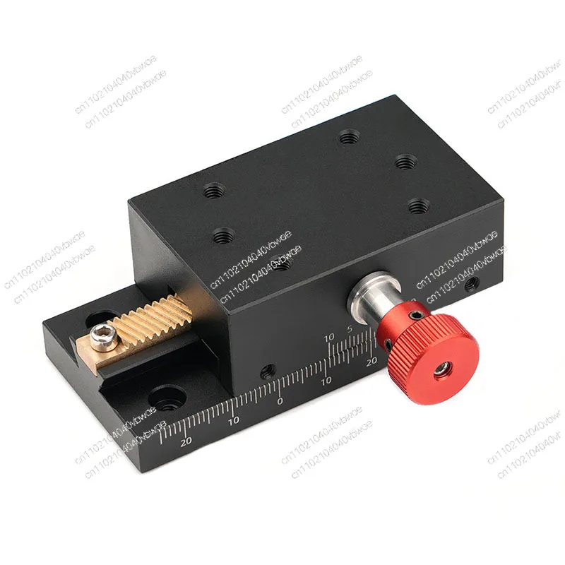 

Manual X-axis Displacement Platform Precision Fine-Tuning 40 Stroke Slider Gear Rack And Rack Small Dovetail Slot Slide Platform