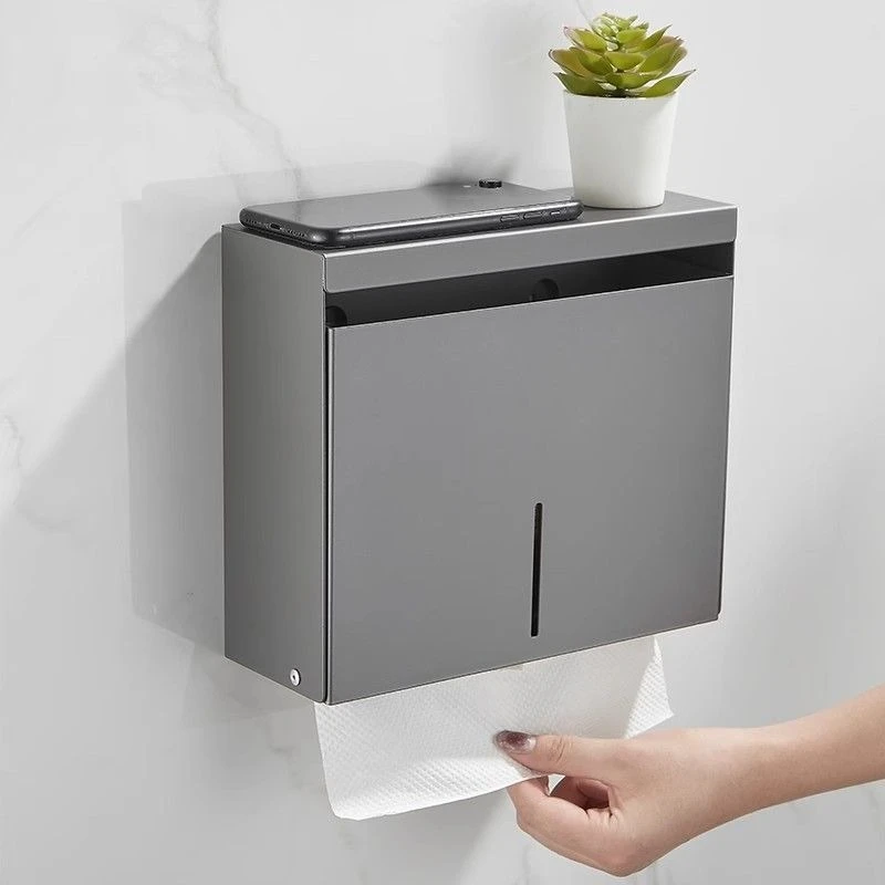 Waterproof Tissue Boxes Wall Mounted Tissue Case Wear Resistant Table Napkin Rings Rust Proof Home Organization Household Using